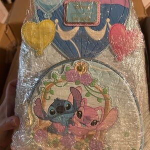 Disney Loungefly Stitch and Angel Backpack